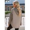 imageSHEWIN Oversized Sweatshirt for Women Loose Fit Casual Long Sleeve Button Hooded Sweatshirts Hoodies with PocketLight Grey