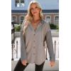 imageSHEWIN Oversized Sweatshirt for Women Loose Fit Casual Long Sleeve Button Hooded Sweatshirts Hoodies with PocketLight Grey