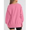 imageSHEWIN Womens Oversized Reverse Seam Sweatshirt Casual Long Sleeve Pullover Tops Lightweight Loose Crewneck SweatshirtsA Pirouette Pink