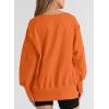 imageSHEWIN Womens Oversized Reverse Seam Sweatshirt Casual Long Sleeve Pullover Tops Lightweight Loose Crewneck SweatshirtsN Carrot
