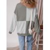 imageSHEWIN Womens Oversized Sweatshirts Casual Loose Button Henley Fashion Comfort Colors Pullover TopsGrey