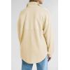 imageSHEWIN Womens Sweatshirt Casual Waffle Knit Half Zip Pullover Loose Long Sleeve Tops Fall Outfit ClothesBeige