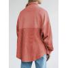 imageSHEWIN Womens Sweatshirt Casual Waffle Knit Half Zip Pullover Loose Long Sleeve Tops Fall Outfit ClothesBrick Red