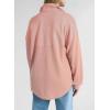 imageSHEWIN Womens Sweatshirt Casual Waffle Knit Half Zip Pullover Loose Long Sleeve Tops Fall Outfit ClothesLight Pink