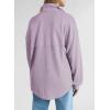imageSHEWIN Womens Sweatshirt Casual Waffle Knit Half Zip Pullover Loose Long Sleeve Tops Fall Outfit ClothesLight Purple