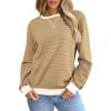 Apricot and Light French Beige Stripe