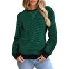 White and Dark Green Stripe