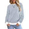 White and Navy Blue Stripe