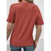 imageSHEWIN Womens Short Sleeve Summer Tops Crewneck Knit Solid Loose Casual Basic T Shirts Tee BlousesRed