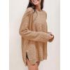 imageSHEWIN Long Sleeve Shirts For Women Oversized Sweatshirt Crewneck Waffle Knit Fall Tops for Women 20256 Khaki