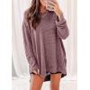 imageSHEWIN Long Sleeve Shirts For Women Oversized Sweatshirt Crewneck Waffle Knit Fall Tops for Women 20258 Chicory Coffee