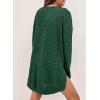 imageSHEWIN Long Sleeve Shirts For Women Oversized Sweatshirt Crewneck Waffle Knit Fall Tops for Women 20259 Dark Green
