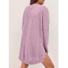 imageSHEWIN Long Sleeve Shirts For Women Oversized Sweatshirt Crewneck Waffle Knit Fall Tops for Women 20259 Light Purple