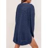 imageSHEWIN Long Sleeve Shirts For Women Oversized Sweatshirt Crewneck Waffle Knit Fall Tops for Women 20259 Navy Blue