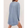 imageSHEWIN Long Sleeve Shirts For Women Oversized Sweatshirt Crewneck Waffle Knit Fall Tops for Women 20259 Sky Blue