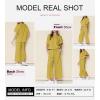 imageSHEWIN Womens 2 Piece Outfits Sweatsuit Casual Short Sleeve Pullover Tops and Drawstring Wide Leg Pants Lounge SetsYellow
