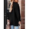 imageSHEWIN Womens Oversized Open Front Cardigan Sweaters Long Lantern Sleeve Button Knit Chunky Sweater Outerwear CoatsB Black
