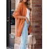imageSHEWIN Womens Oversized Open Front Cardigan Sweaters Long Lantern Sleeve Button Knit Chunky Sweater Outerwear CoatsGold Flame