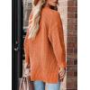 imageSHEWIN Womens Oversized Open Front Cardigan Sweaters Long Lantern Sleeve Button Knit Chunky Sweater Outerwear CoatsGold Flame