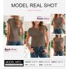 imageSHEWIN Womens Tops Crewneck Cable Knit Short Sleeve Sweater Loose Lightweight Blouses Dressy Casual Pullover Sweaters TopDark Brown