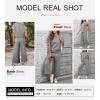 imageSHEWIN Womens Two Piece Fall Outfits Sweatsuits Casual Pullover Tops and Wide Leg Sweatpant Lounge SetsGray