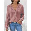 imageSHEWIN Fall Women Oversized Hoodies Spring V Neck Sweatshit 2025Red
