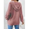 imageSHEWIN Fall Women Oversized Hoodies Spring V Neck Sweatshit 2025Red