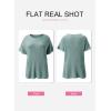 imageSHEWIN Womens Tops Crewneck Short Sleeve Sweater Causal Tunic Tops Lightweight Summer Sweaters for WomenB Haze Blue