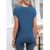 imageSHEWIN Womens Short Sleeve Sweater Casual Crewneck Summer Tops Lightweight Cap Sleeve Knit Sweater Vest TopsSail Blue
