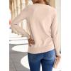 imageSHEWIN Womens Sweaters 2025 Casual Crewneck Long Sleeve Lightweight Knit Pullover Sweater Tops Fall ClothesBeige