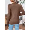 imageSHEWIN Womens Sweaters 2025 Casual Crewneck Long Sleeve Lightweight Knit Pullover Sweater Tops Fall ClothesPure Coffee