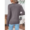 imageSHEWIN Womens Sweaters 2025 Casual Crewneck Long Sleeve Lightweight Knit Pullover Sweater Tops Fall ClothesPure Grey