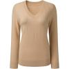imageSHEWIN Womens Sweaters 2025 Casual Crewneck Long Sleeve Lightweight Knit Pullover Sweater Tops Fall ClothesPure Khaki