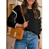 imageSHEWIN Womens Sweaters Crewneck Long Sleeve Knit Pullover Sweater Casual Fall Tops for Women 2025Black