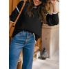imageSHEWIN Womens Sweaters Crewneck Long Sleeve Knit Pullover Sweater Casual Fall Tops for Women 2025Black