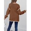 imageSHEWIN Womens Sweaters Crewneck Long Sleeve Knit Pullover Sweater Casual Fall Tops for Women 2025Coffee