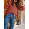imageSHEWIN Womens Sweaters Crewneck Long Sleeve Knit Pullover Sweater Casual Fall Tops for Women 2025Gold