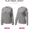 imageSHEWIN Womens Sweaters Crewneck Long Sleeve Knit Pullover Sweater Casual Fall Tops for Women 2025Grey