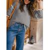 imageSHEWIN Womens Sweaters Crewneck Long Sleeve Knit Pullover Sweater Casual Fall Tops for Women 2025Grey