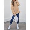 imageSHEWIN Womens Sweaters Crewneck Long Sleeve Knit Pullover Sweater Casual Fall Tops for Women 2025Pale Khaki