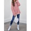 imageSHEWIN Womens Sweaters Crewneck Long Sleeve Knit Pullover Sweater Casual Fall Tops for Women 2025Rose Tan