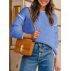 imageSHEWIN Womens Sweaters Crewneck Long Sleeve Knit Pullover Sweater Casual Fall Tops for Women 2025Sky Blue