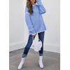 imageSHEWIN Womens Sweaters Crewneck Long Sleeve Knit Pullover Sweater Casual Fall Tops for Women 2025Sky Blue