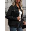 imageSHEWIN Jackets for Women Fall Fashion 2025 Casual Zip Up Shacket Jacket Lightweight Long Sleeve Shirts TopsBlack