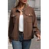 imageSHEWIN Jackets for Women Fall Fashion 2025 Casual Zip Up Shacket Jacket Lightweight Long Sleeve Shirts TopsBrown
