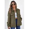 imageSHEWIN Jackets for Women Fall Fashion 2025 Casual Zip Up Shacket Jacket Lightweight Long Sleeve Shirts TopsGreen