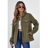 imageSHEWIN Jackets for Women Fall Fashion 2025 Casual Zip Up Shacket Jacket Lightweight Long Sleeve Shirts TopsGreen