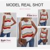imageBiucly 2025 Womens Summer Crewneck Sleeveless Basic Tank Tops Casual Camisole Shirts Cute Tops Loose FitA0 White