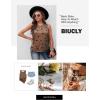 imageBiucly 2025 Womens Summer Crewneck Sleeveless Basic Tank Tops Casual Camisole Shirts Cute Tops Loose FitStar Brown
