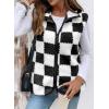 imageSHEWIN Womens Fleece Vest Casual Sleeveless Jacket Lightweight Outerwear Vests with Pockets Womens Fall Fashion 2025Black
